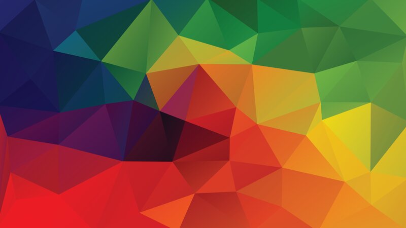 Geometric Polygon Pattern — Red, Vibrant