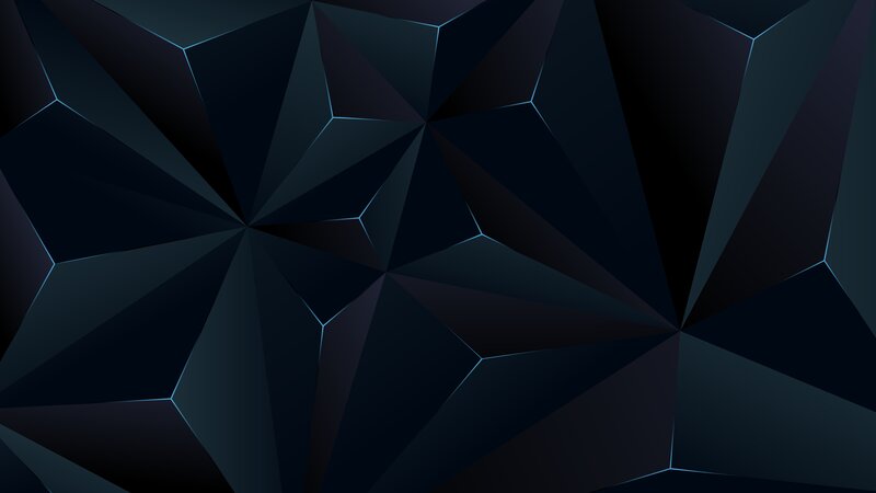 Geometric Polygonal Pattern — Black, Dark