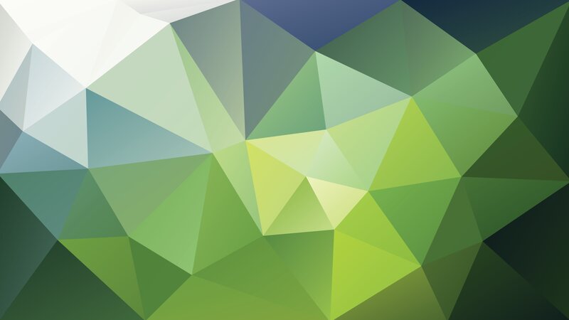 Geometric Polygonal Pattern — Green