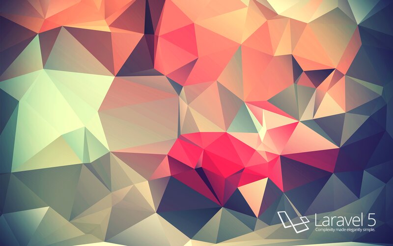 Geometric Polygonal Pattern — Red, Dynamic