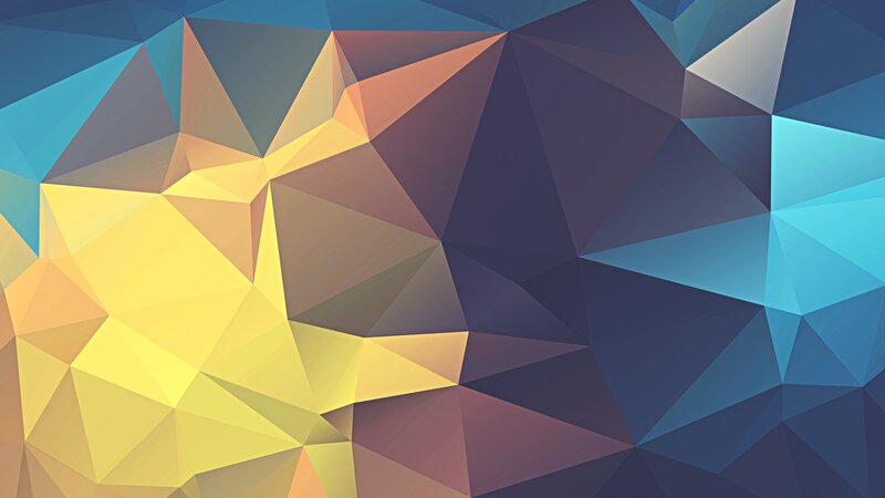 Geometric Polygonal Pattern — Yellow, Calm, Abstract