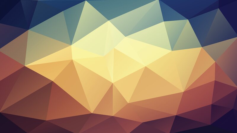 Geometric Polygonal Pattern — Yellow, Calm
