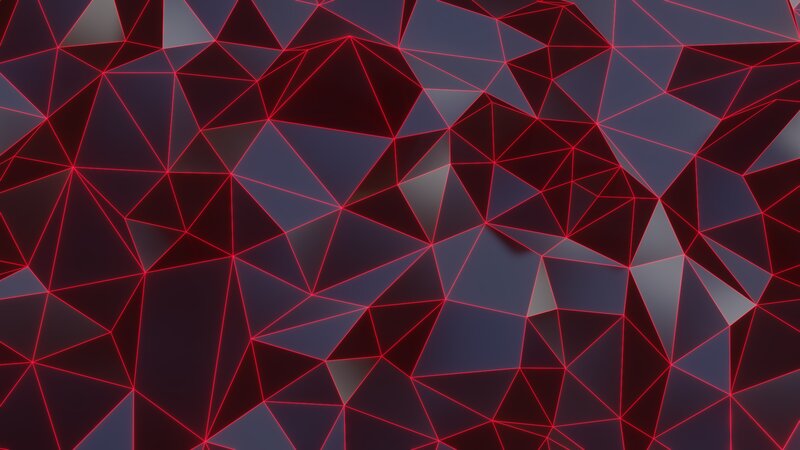 Geometric Polygonal Surface — Black