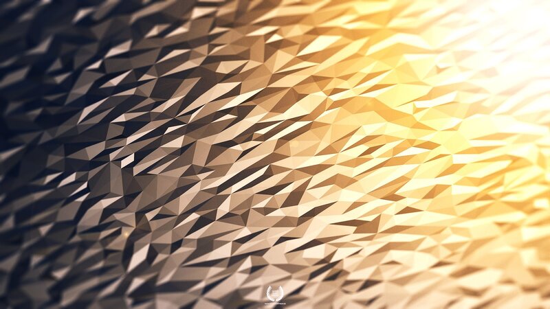 Geometric Polygonal Surface — Gold