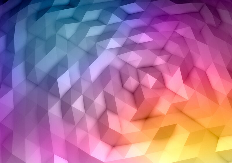 Geometric Polygonal Surface — Purple