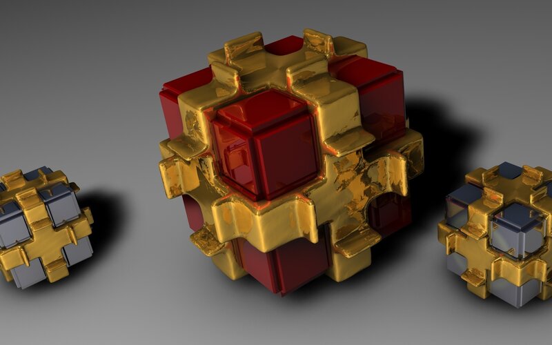 Geometric Puzzle Cubes