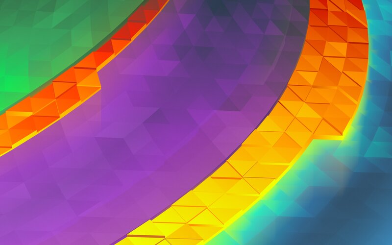 Geometric Rainbow Pattern