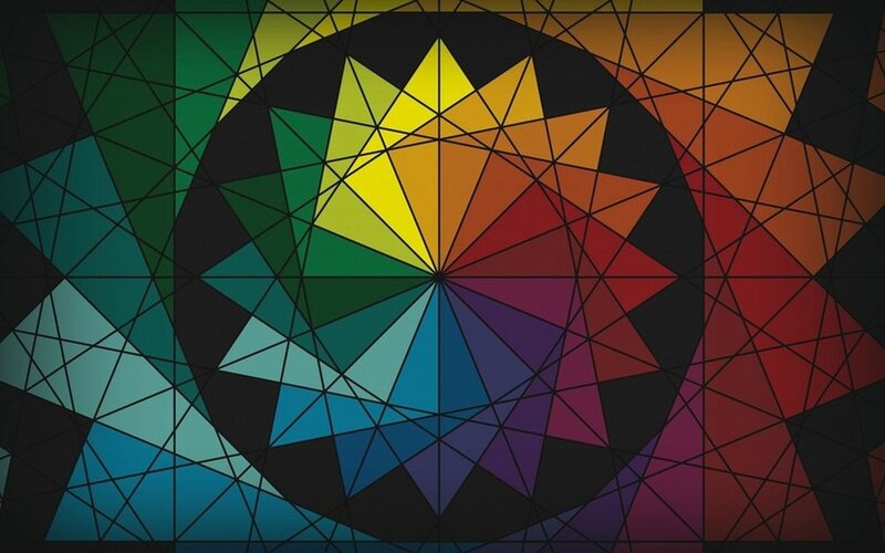 Geometric Rainbow Star