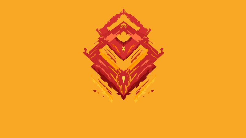 Geometric Red Symbol