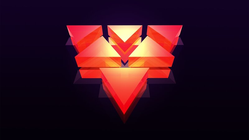 Geometric Red Triangles