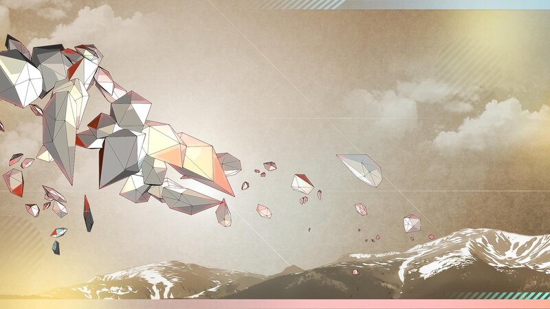 Geometric Rocks Floating