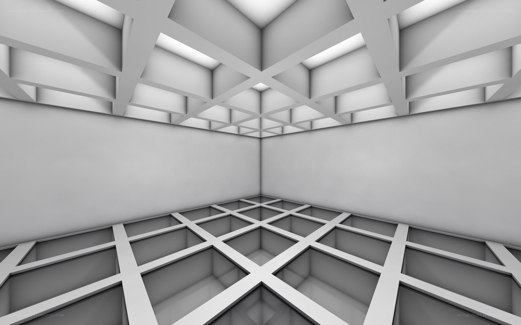 geometric room interior