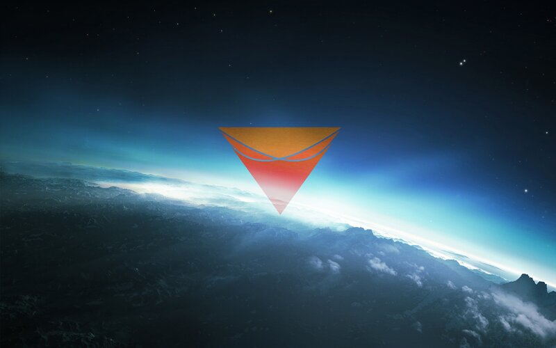 Geometric Shape over Planet