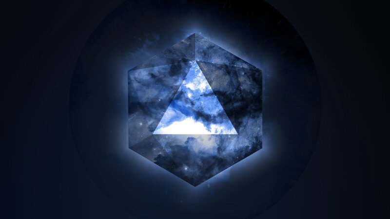 Geometric Shape with Galaxy