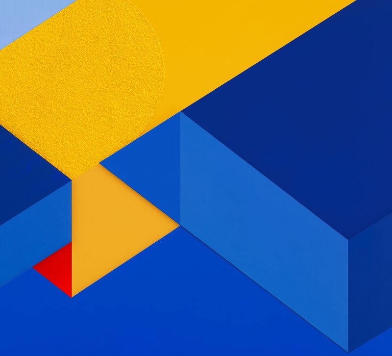 Geometric Shapes — Blue, Calm, Abstract