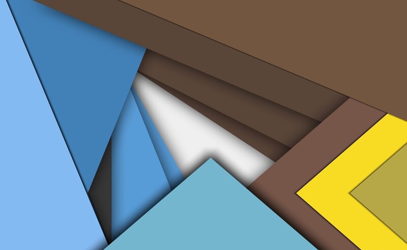 Geometric Shapes — Blue, Calm, Abstract, Triangles