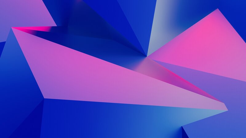 Geometric Shapes — Blue, Dynamic, Abstract