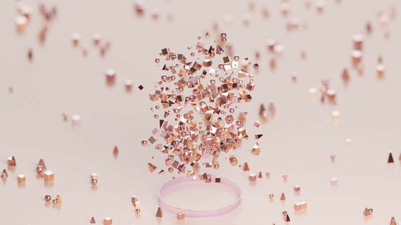 Geometric Shapes Explosion