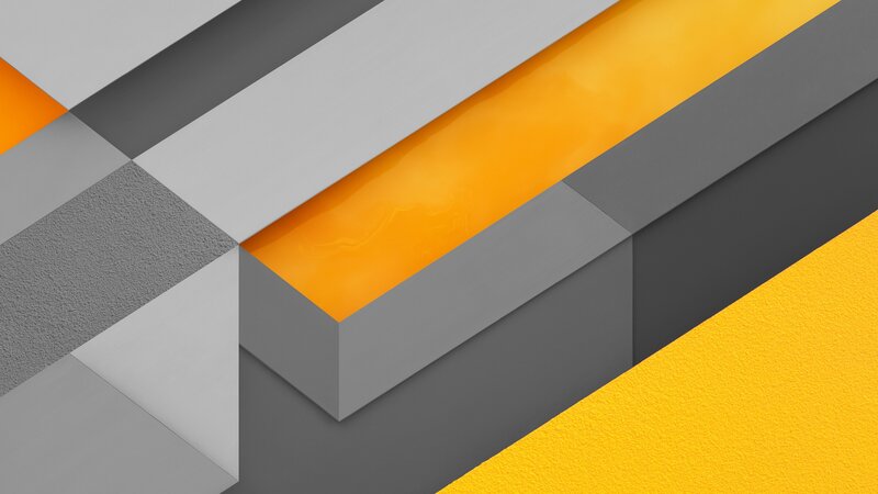 Geometric Shapes — Gray, Calm, Abstract, Orange