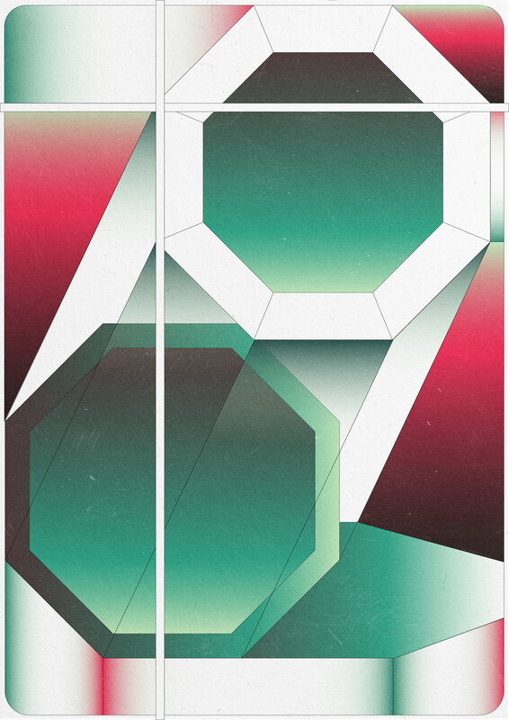 Geometric Shapes — Green, Calm, Abstract, Hexagons