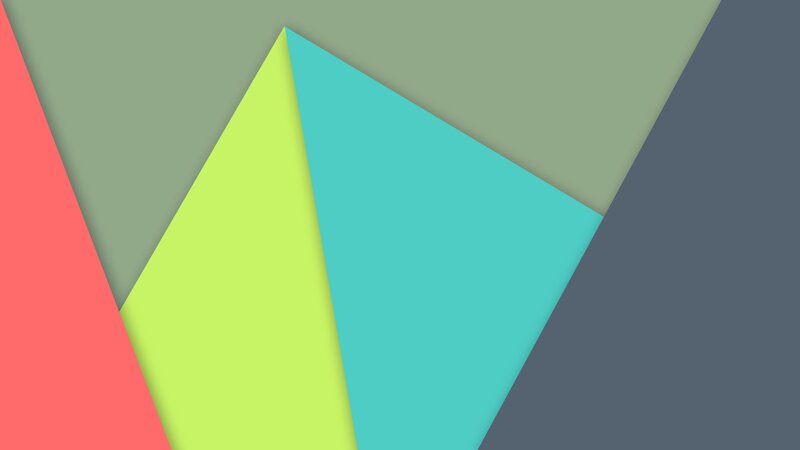 Geometric Shapes — Green, Calm