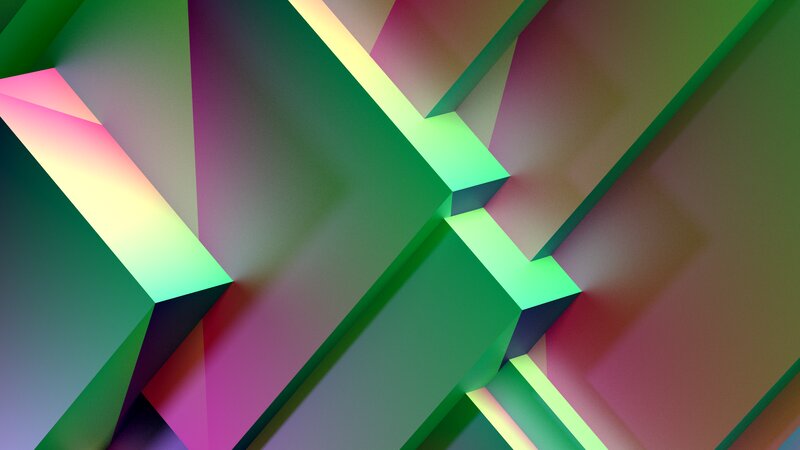 Geometric Shapes — Green, Dynamic