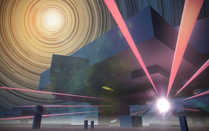 Geometric Shapes in Space — Black