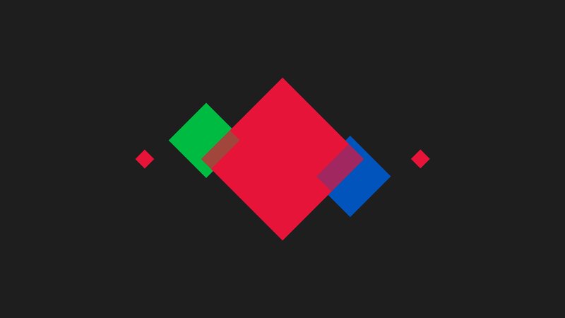 Geometric Shapes on Black — Minimalist