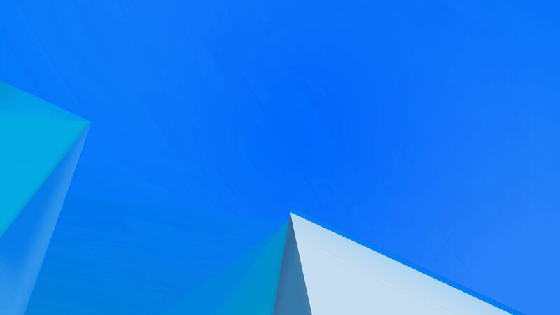 Geometric Shapes on Blue — Calm