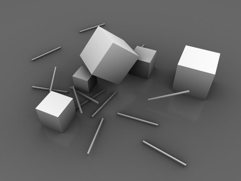 geometric shapes on gray surface