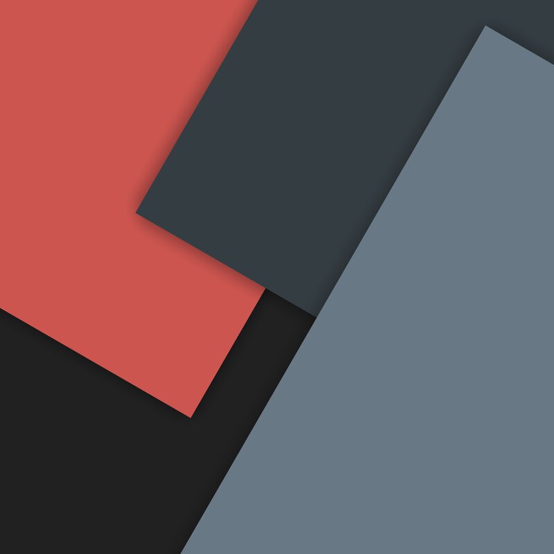 Geometric Shapes Overlapping — Red, Calm