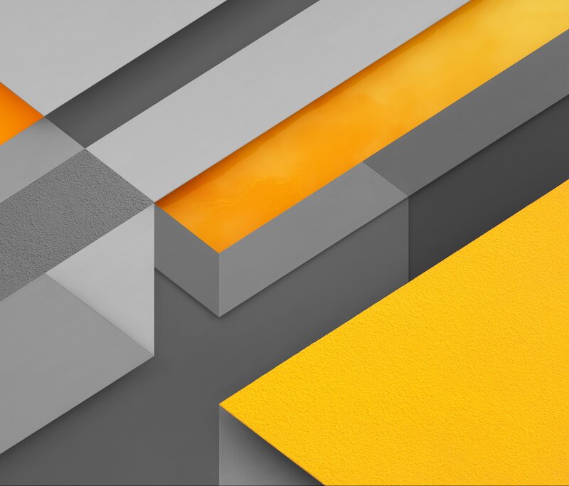Geometric Shapes — Yellow, Calm