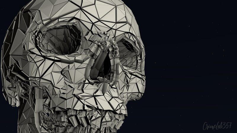 Geometric Skull Model