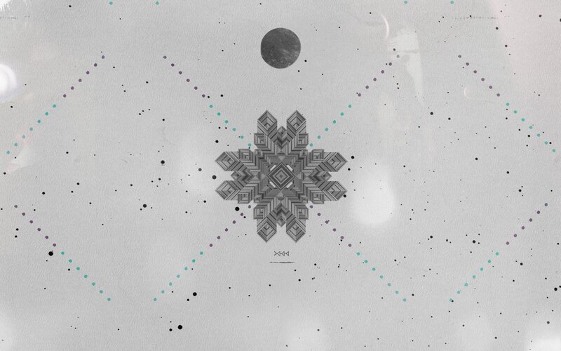 geometric snowflake design