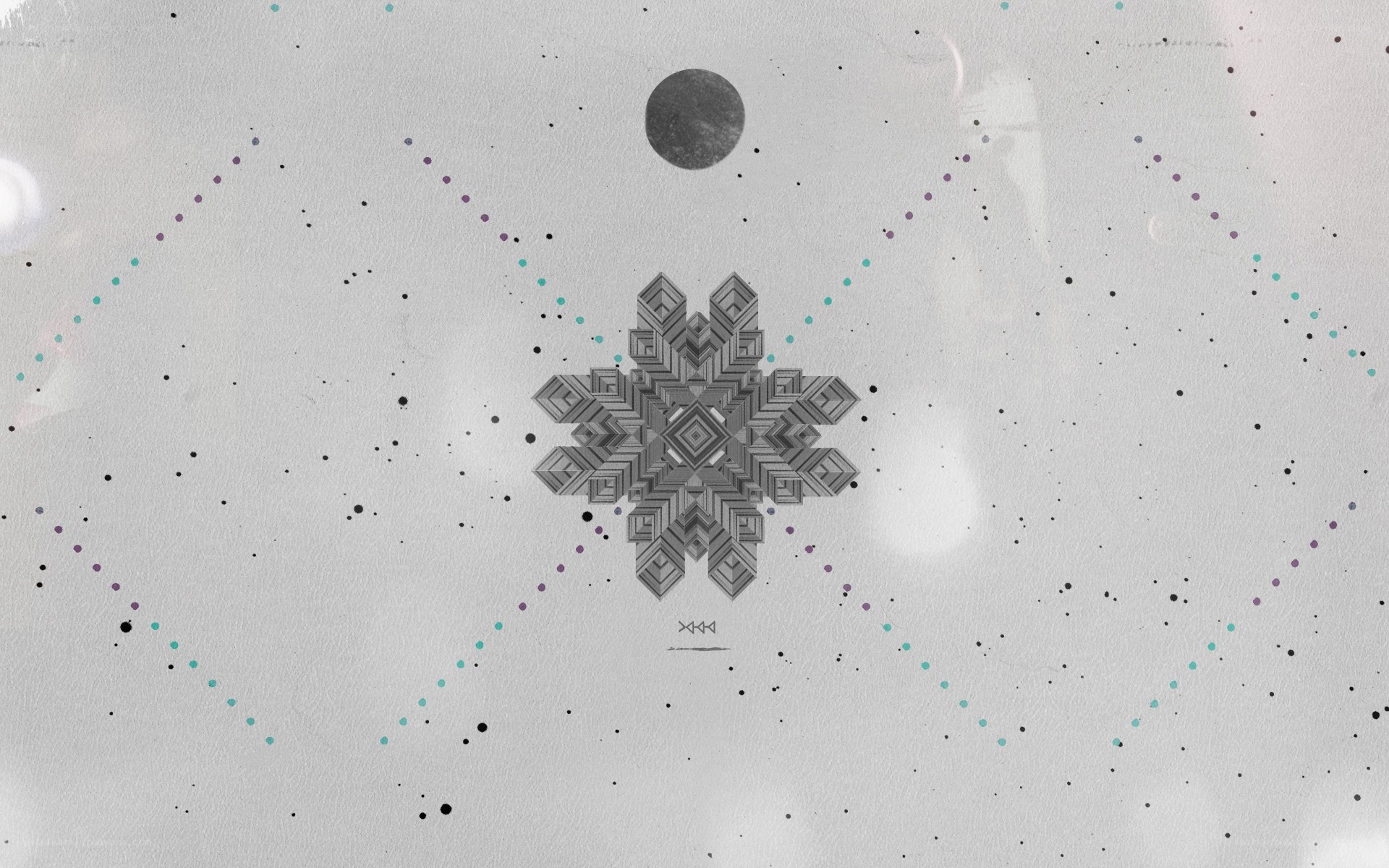 geometric snowflake design