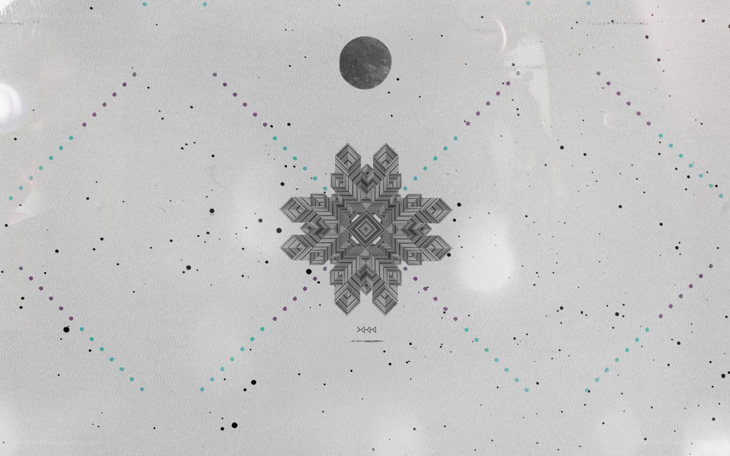 geometric snowflake design