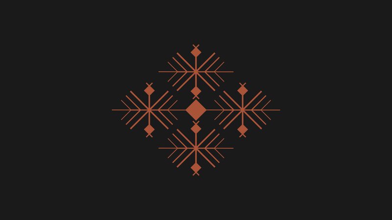 Geometric Snowflake Pattern