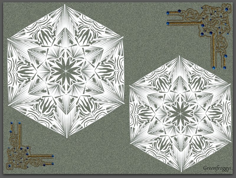 Geometric Snowflake Patterns