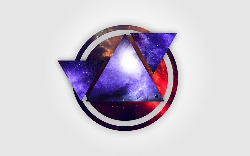 Geometric Space Design — Purple