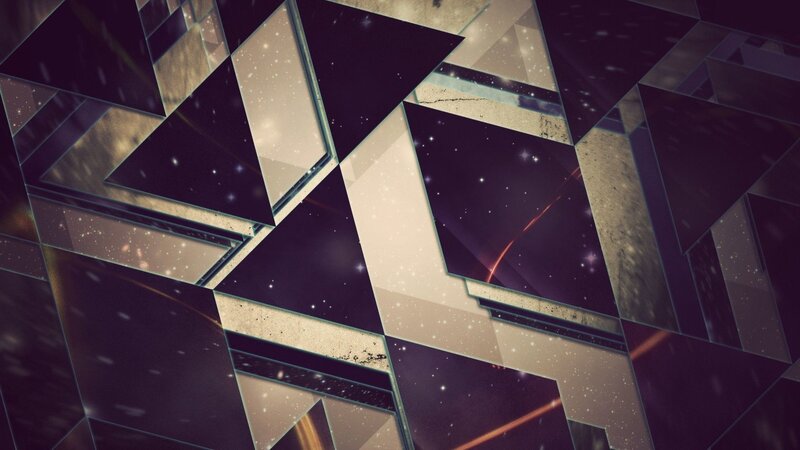 Geometric Space Pattern — Purple, Cosmic