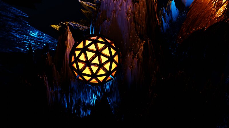 Geometric Sphere in Cave