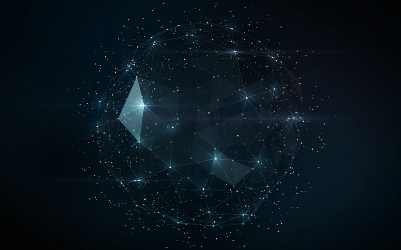 Geometric Sphere Network — Black, Abstract