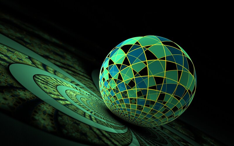 Geometric sphere on fractal surface