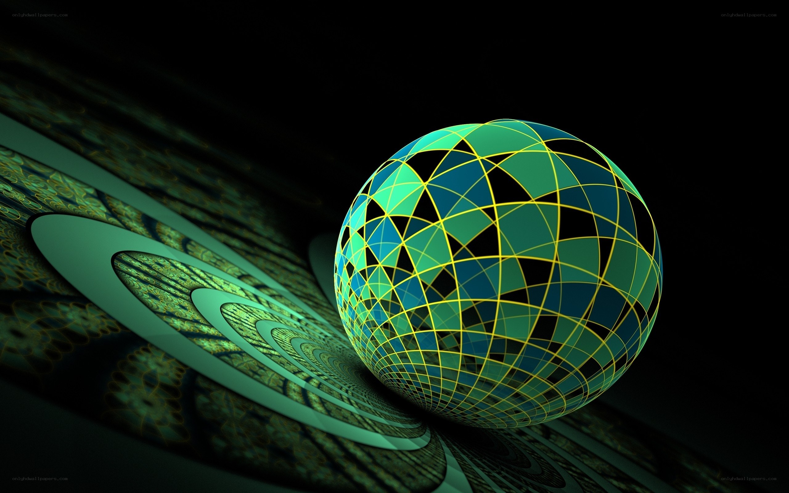 Geometric sphere on fractal surface