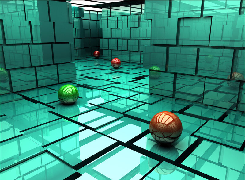 geometric sphere room