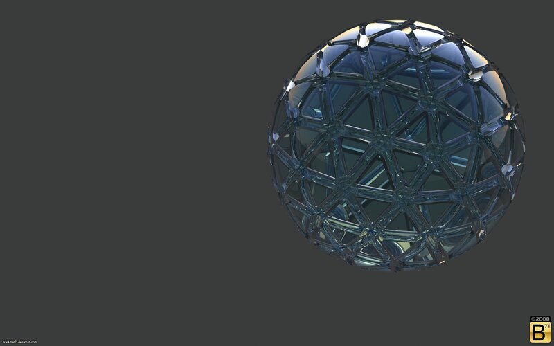Geometric Sphere Structure — Gray, Neutral