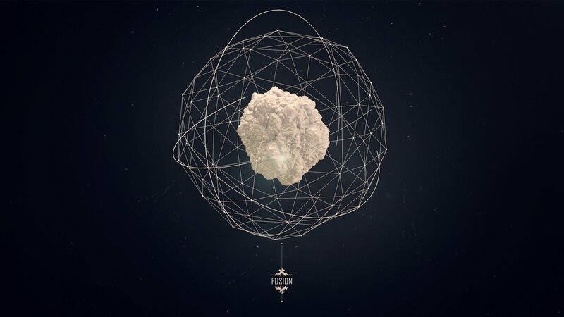 Geometric Sphere with Brain — Black
