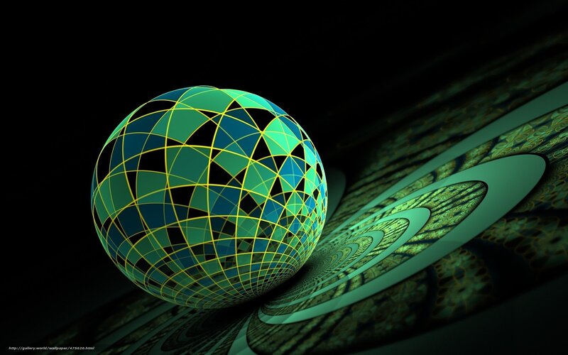 geometric sphere with fractal pattern