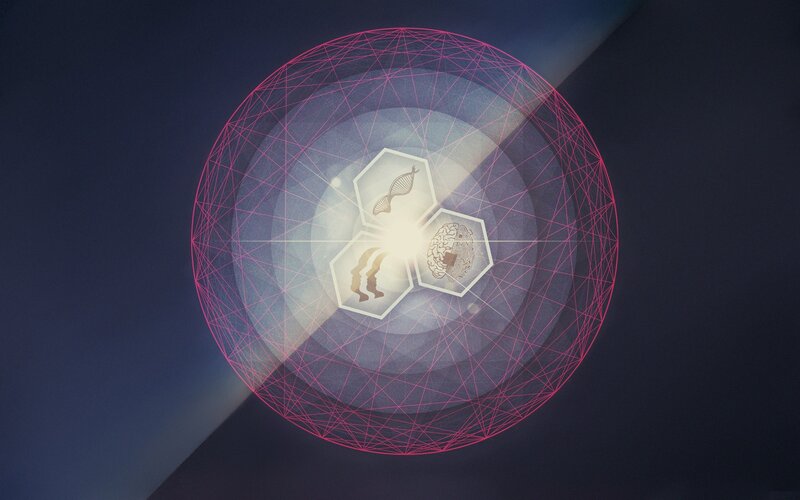 Geometric Sphere with Icons