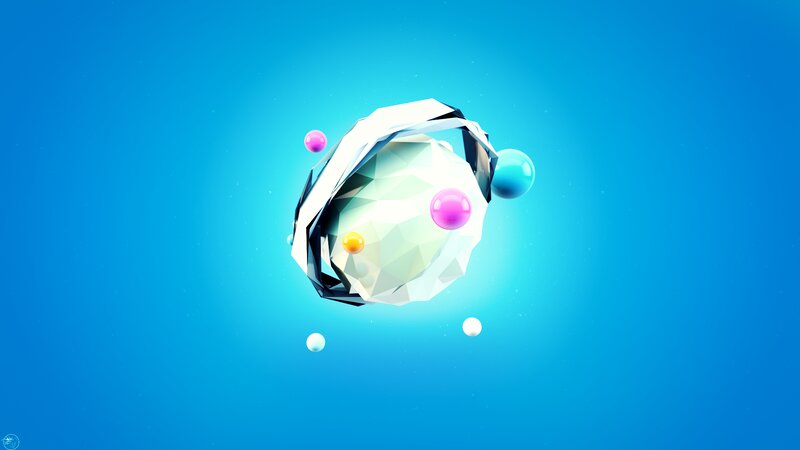 Geometric Sphere with Orbs
